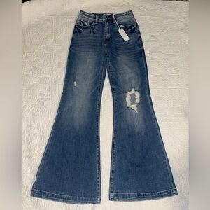 Petra 153 Blue Flare Jeans for Women